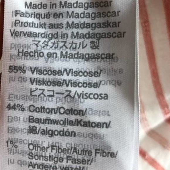 Madewell Cotton Blend Oversized Pajama Shirt in Shimmer Stripe - Picture 6 of 6